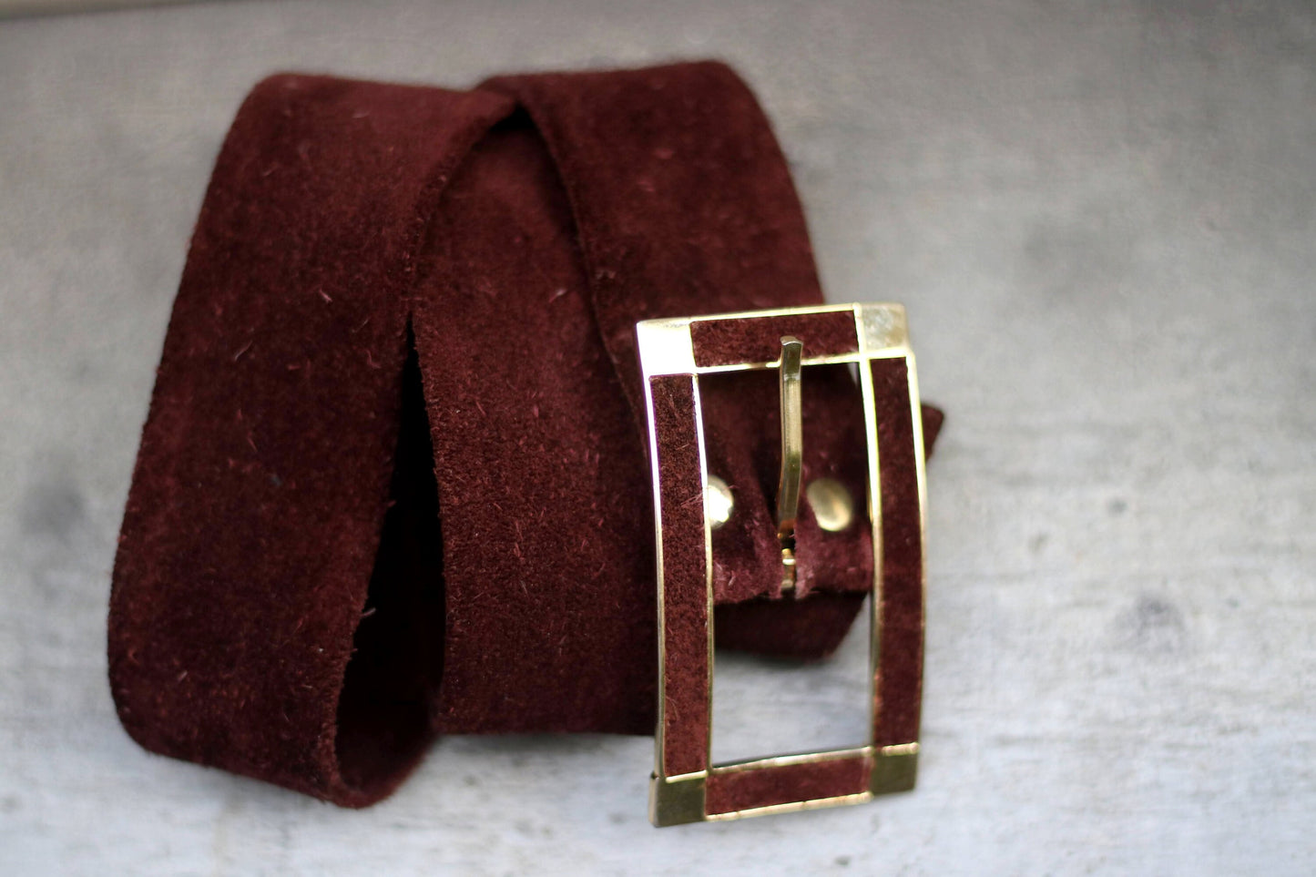 90s Brown Suede Belt | Minimalist everyday capsule wardrobe belt| Vintage Classic Elegant belt with statement buckle