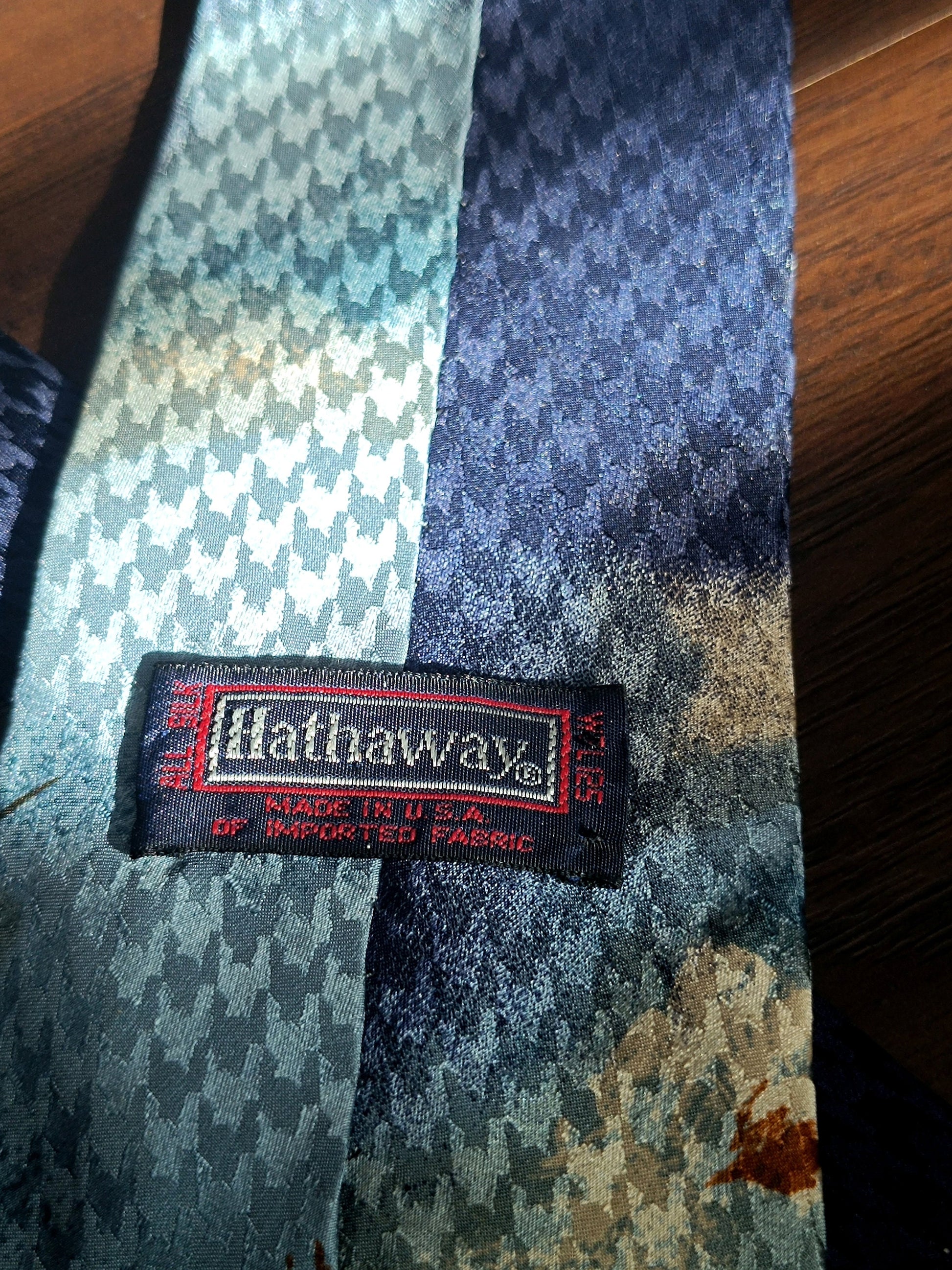 90s Hathaway Silk Tie | Whimsical Dog print neck tie| Sartorial brown necktie