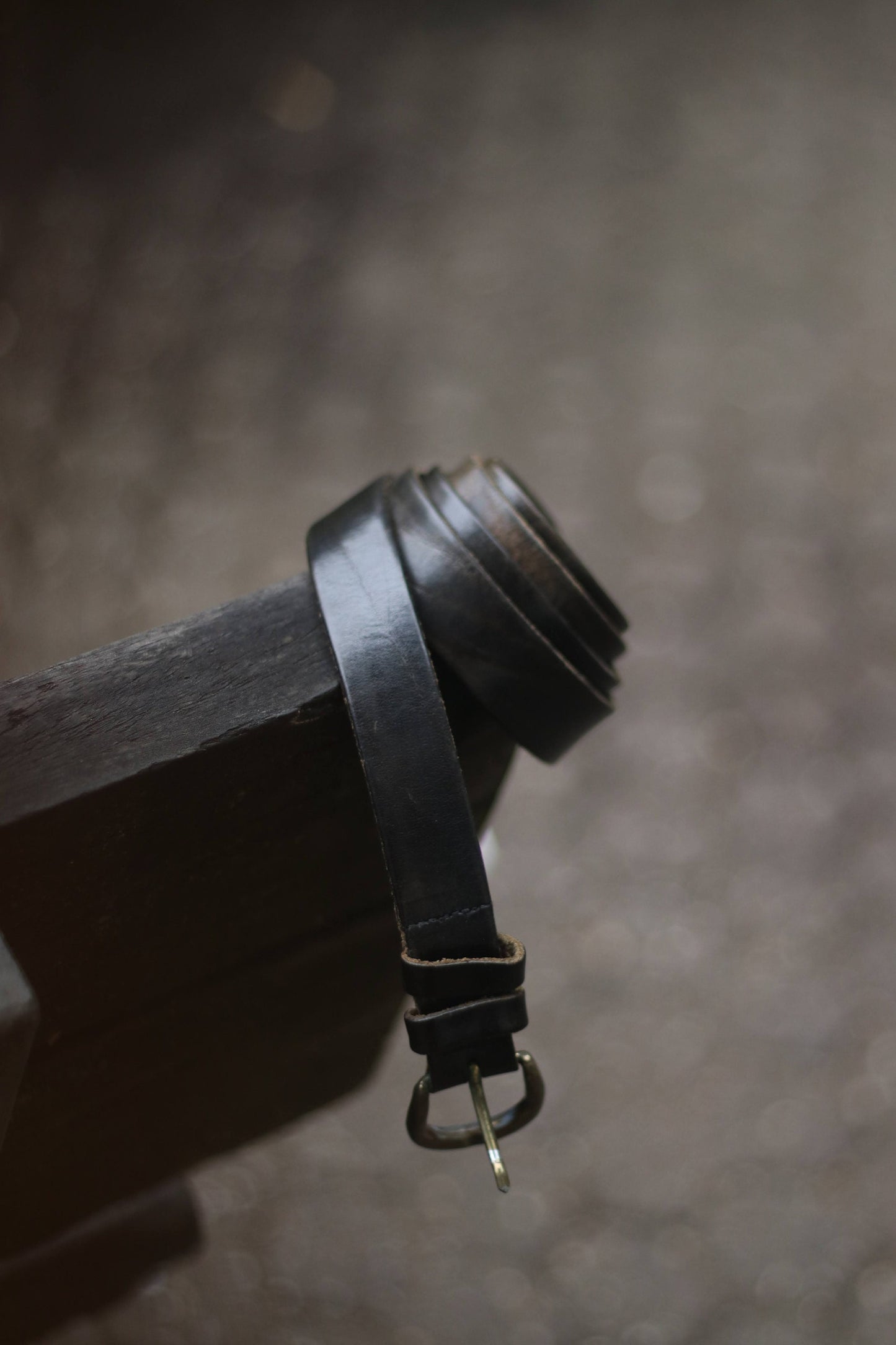 Vintage brown woven belt | 70s bohemian leather belt