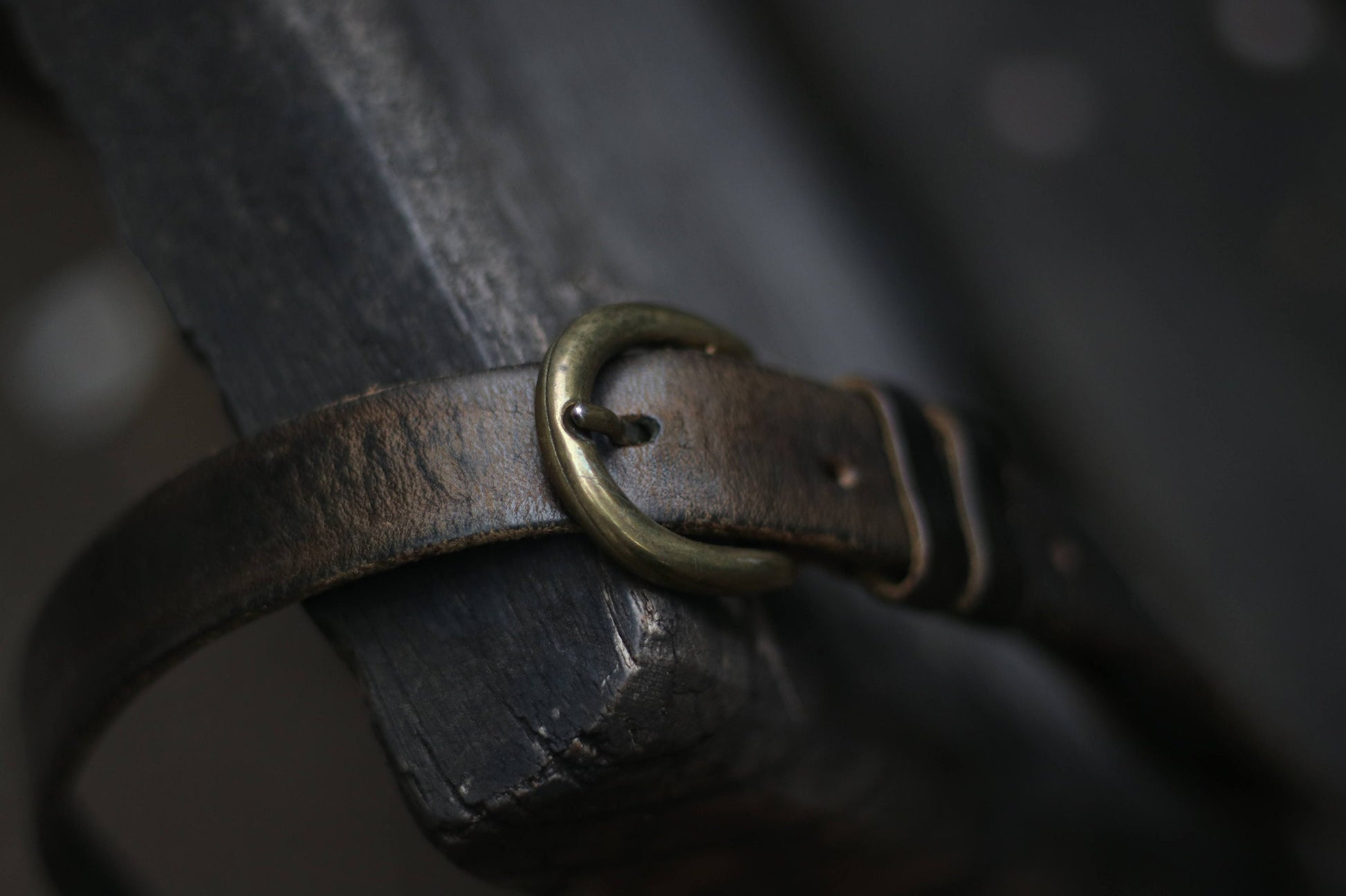 Vintage brown woven belt | 70s bohemian leather belt