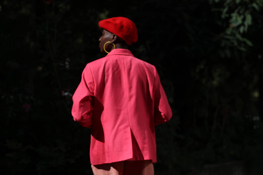 Vintage Talbot's Blazer| 90s Suit Jacket| Feminine Pink Formal Jacket