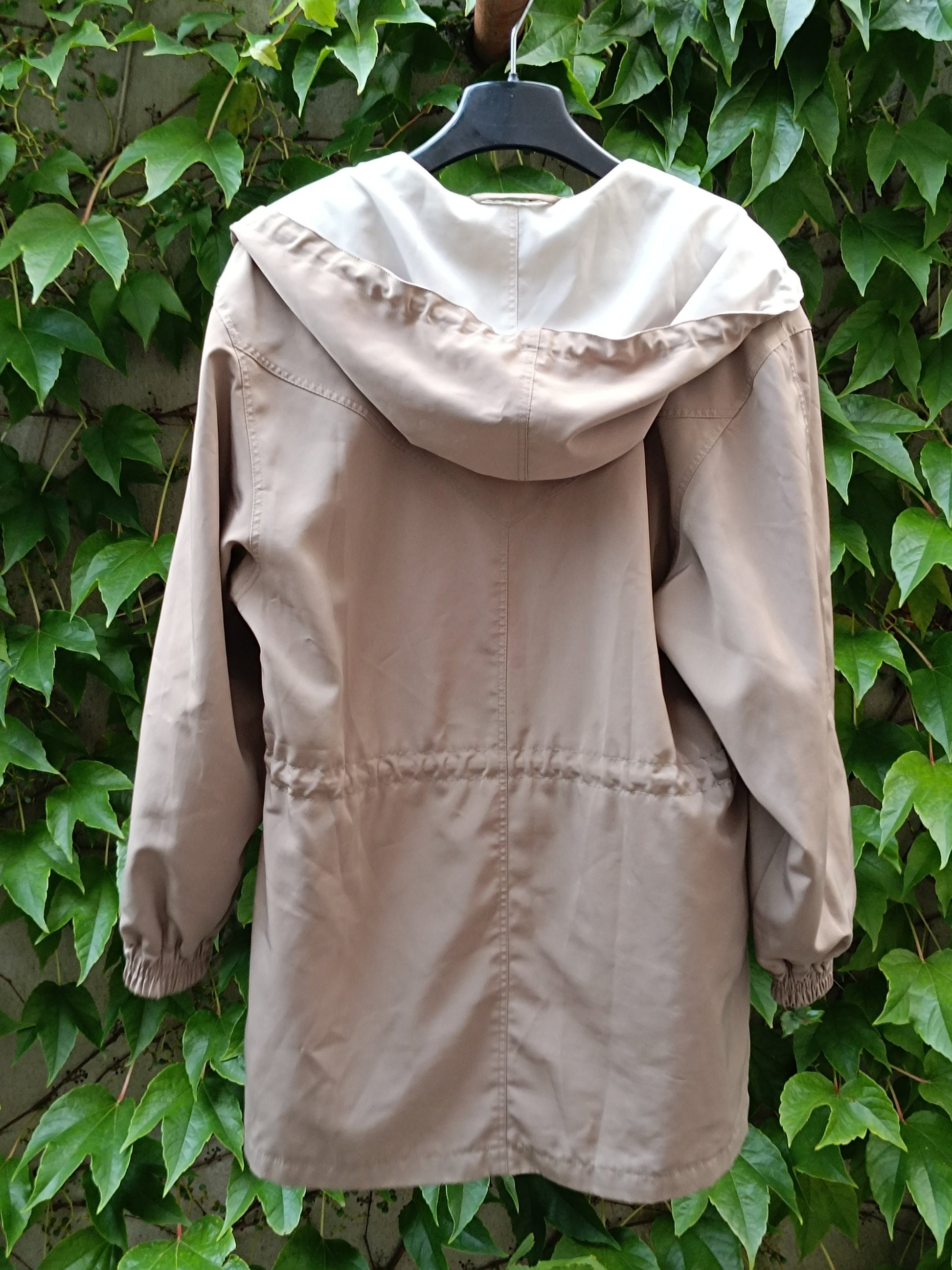 y2k Carlo briani lightweight Autumn jacket| Vintage transitional avant-garde outerwear| Grey and cream sportswear inspired coat