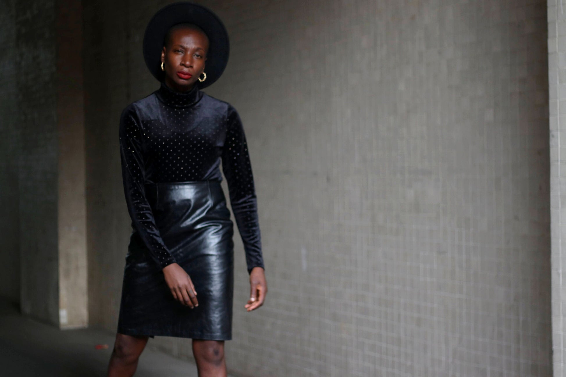 90s Black Leather Skirt| Vintage Minimalist purist skirt. Monochrome c Fashion and Fables 90s Black Leather Skirt| Vintage Minimalist purist skirt. Monochrome c Fashion and Fables