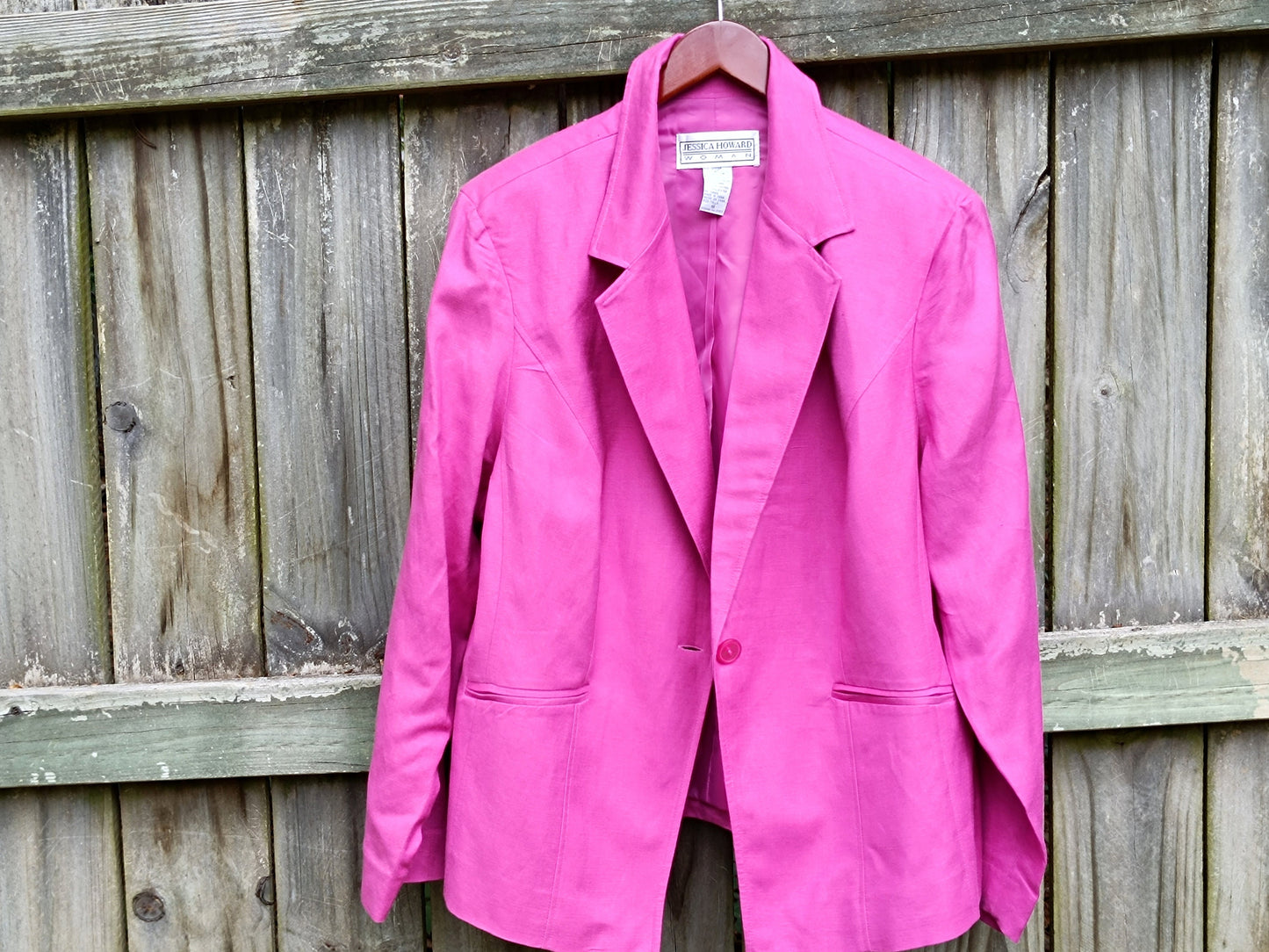 90s Jessica Howard Blazer| Vintage Pink Office Blazer| Feminine Suit Jacket