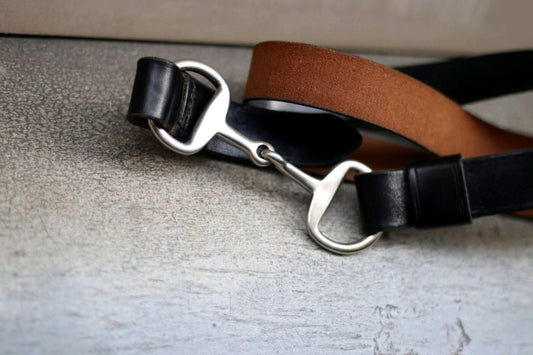 Vintage Minimalist Belt| 90s black leather belt | Unique avantgarde belt with silver buckle