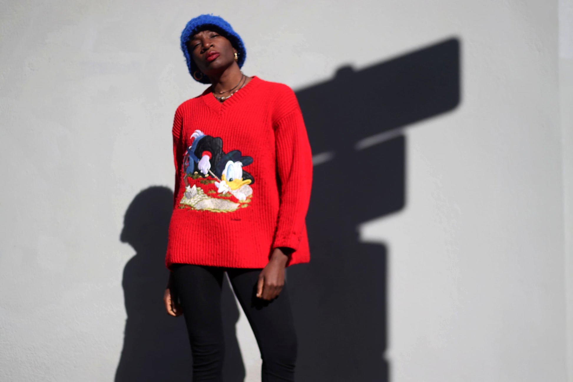 90s Emmanuel Schvili Sweater | Vintage Unisex crazy print knit