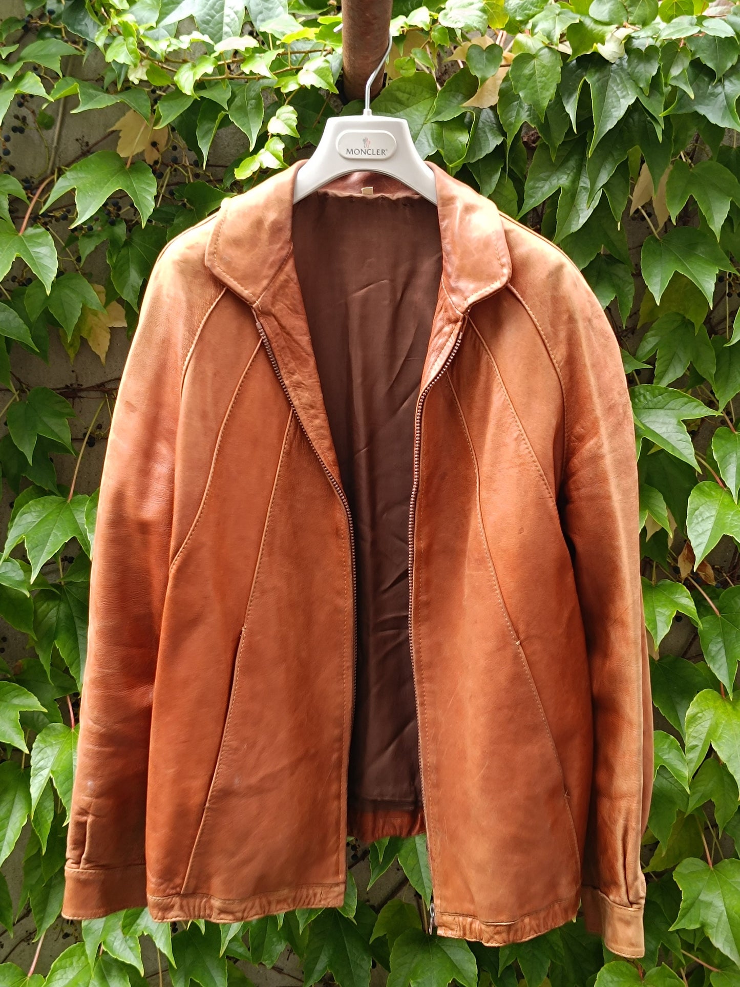 90s Leather Jacket| Vintage Minimalist Brown leather Design| Timeless Chic Leather coat
