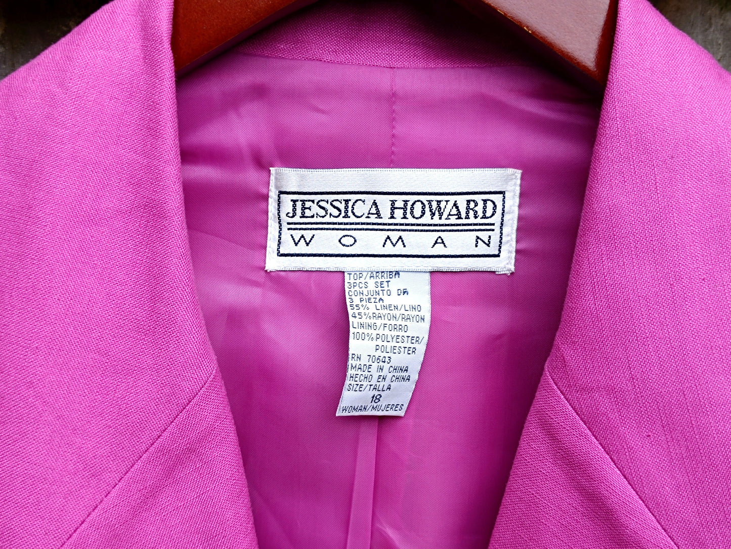 90s Jessica Howard Blazer| Vintage Pink Office Blazer| Feminine Suit Jacket