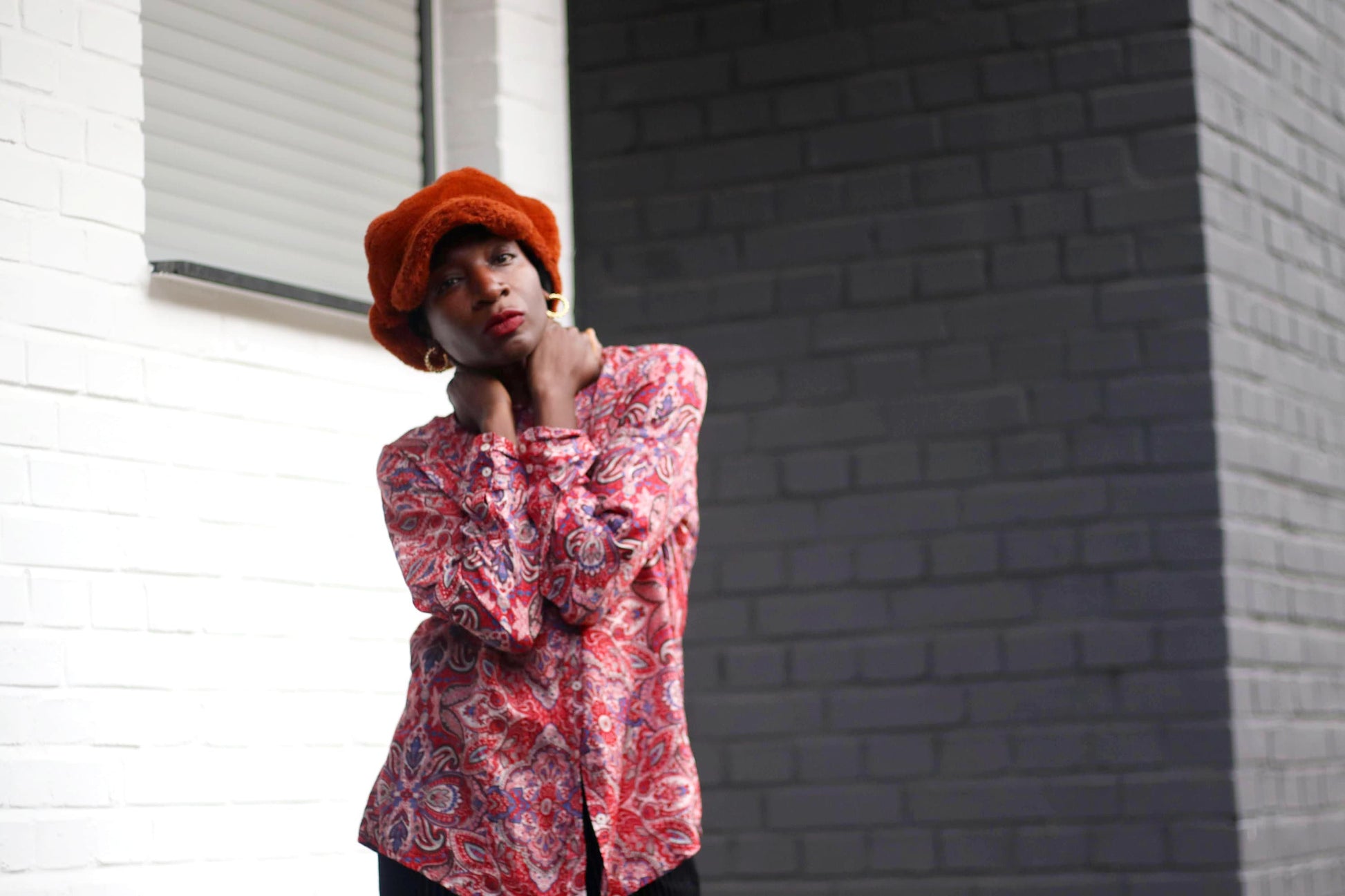 90s Marco Pecci Blouse| Vintage Paisley Print Shirt | Vintage Long-Sleeved Floral Print Hippy Bohemian Cotton blouse