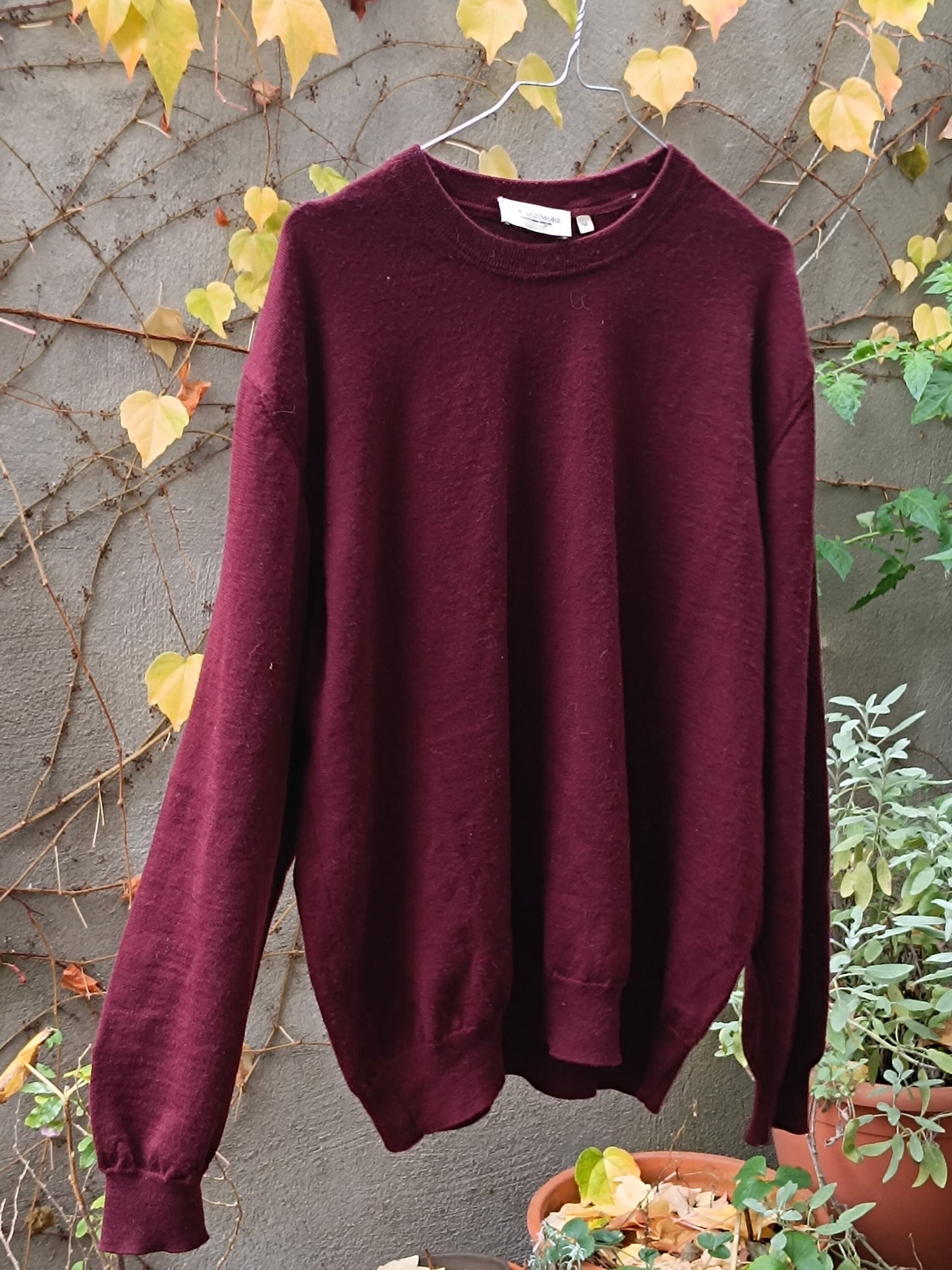 90s A.W. Dunmore Sweater| Women's Red Crewneck| Minimalist Winter Long Sleeved Knit| Men's Classic Autumn jumper