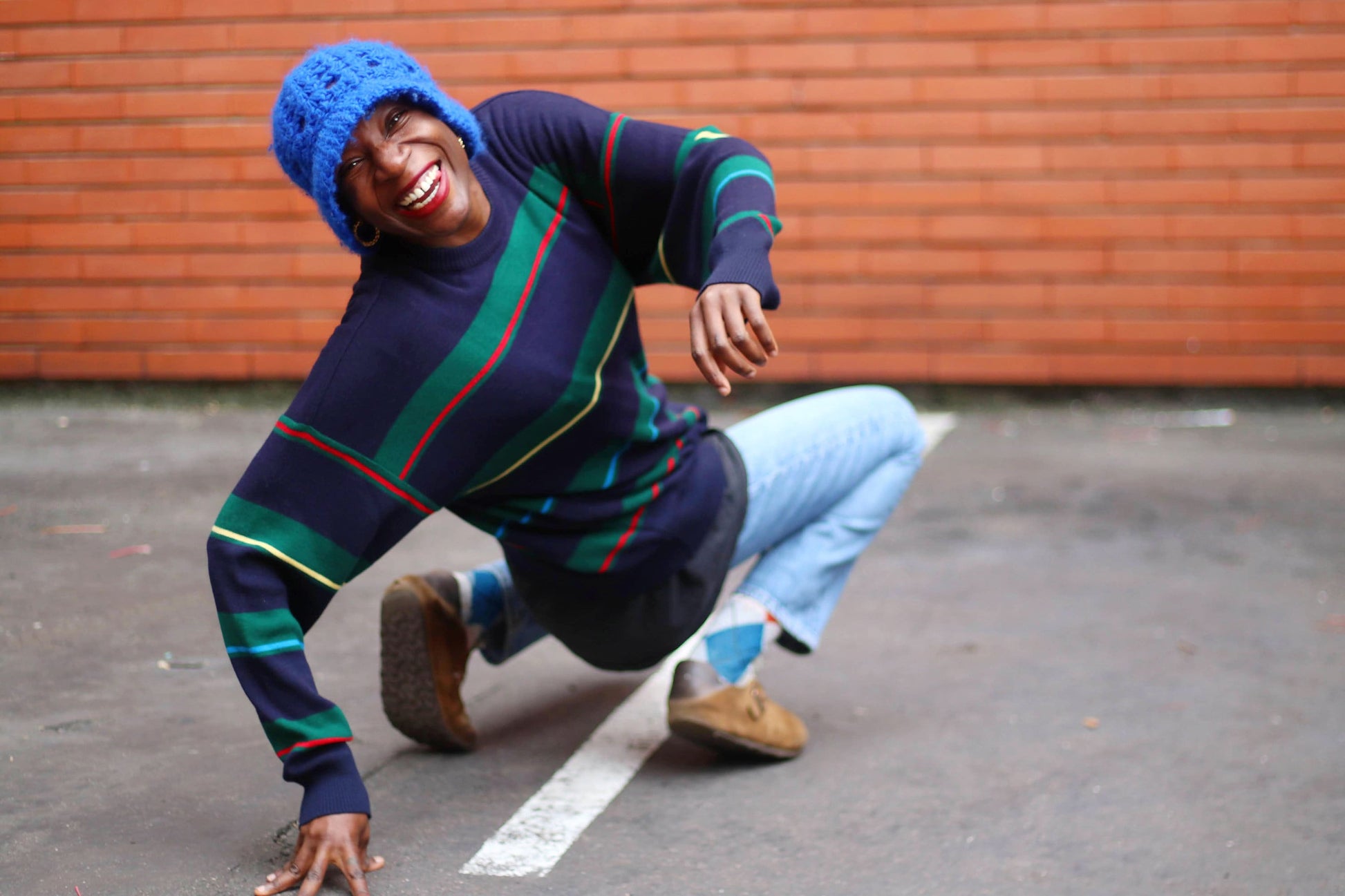 90s Women's Sweater| Vintage Navigare multicolored Crew Neck with long sleeves| Men's Striped Sweater