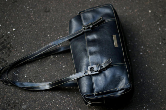 90s Minimalist Leather Bag| Vintage Gerry Weber Shoulder bag| Women's Sleek Handbag