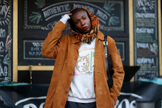 90s Women's Suede Jacket | Vintage Brown Minimalist Coat
