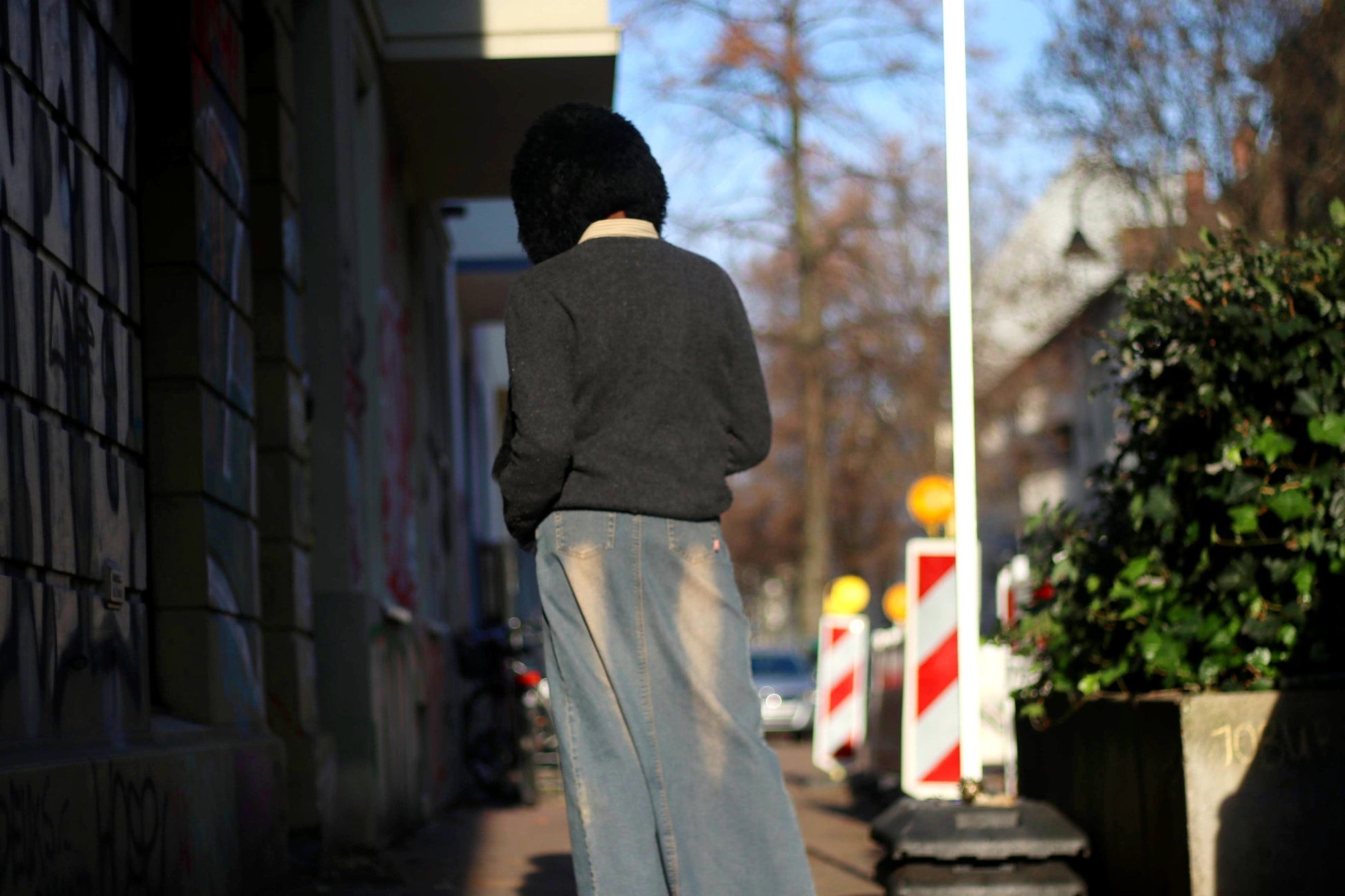 y2k Maxi Denim Skirt| Vintage Women's blue and grey distressed lace-up acid skirt | Vintage blue jeans skirt
